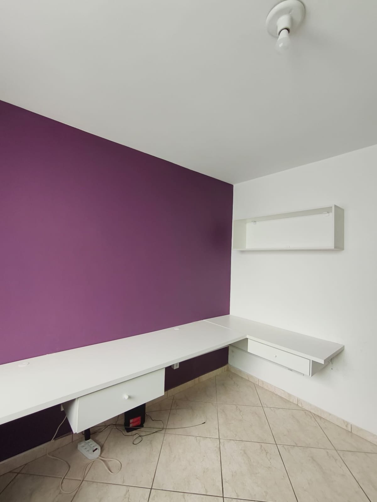 Escritório Clean em MDF Branco - Wel Wood Marcenaria