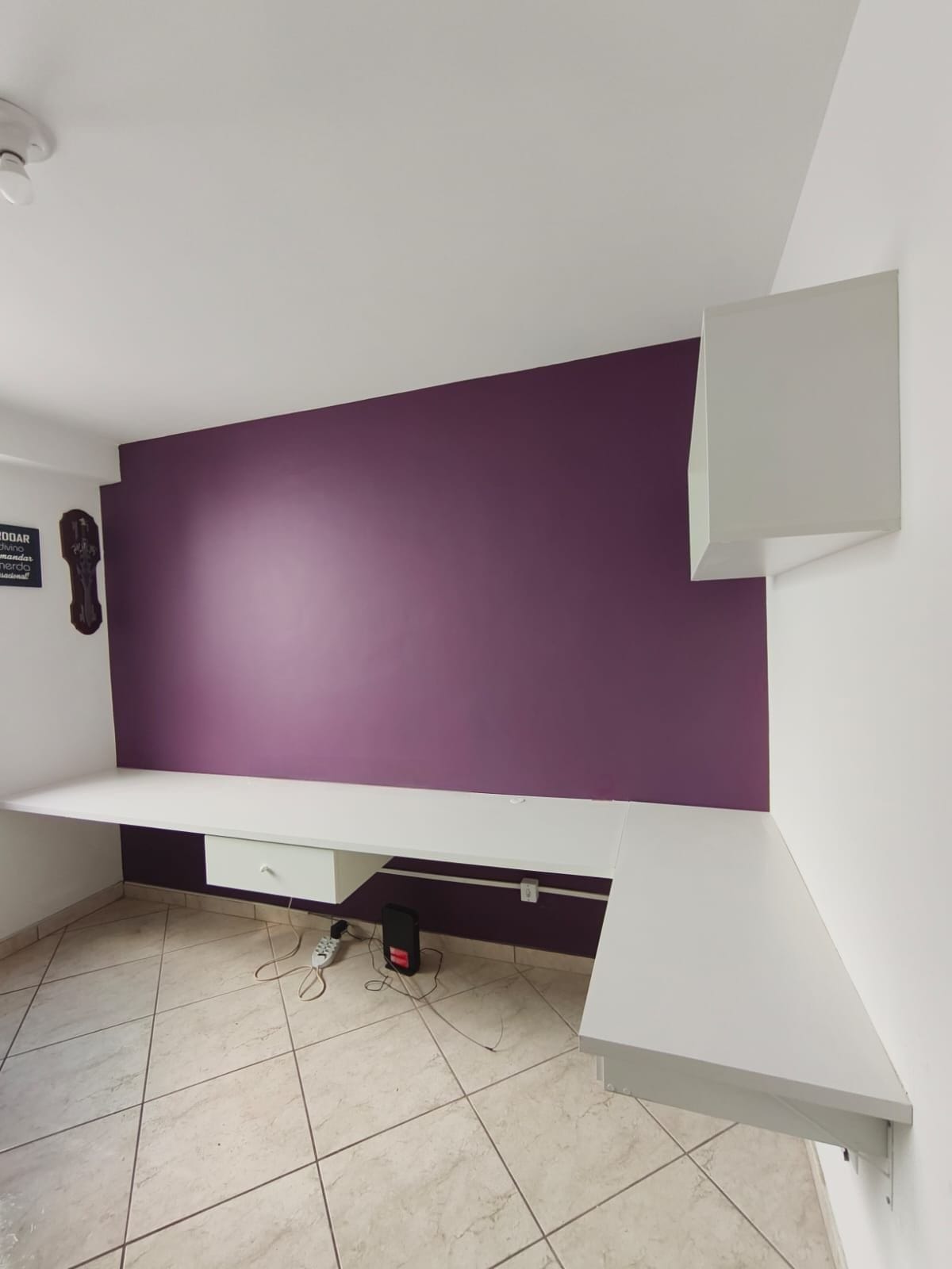 Escritório Clean em MDF Branco - Wel Wood Marcenaria